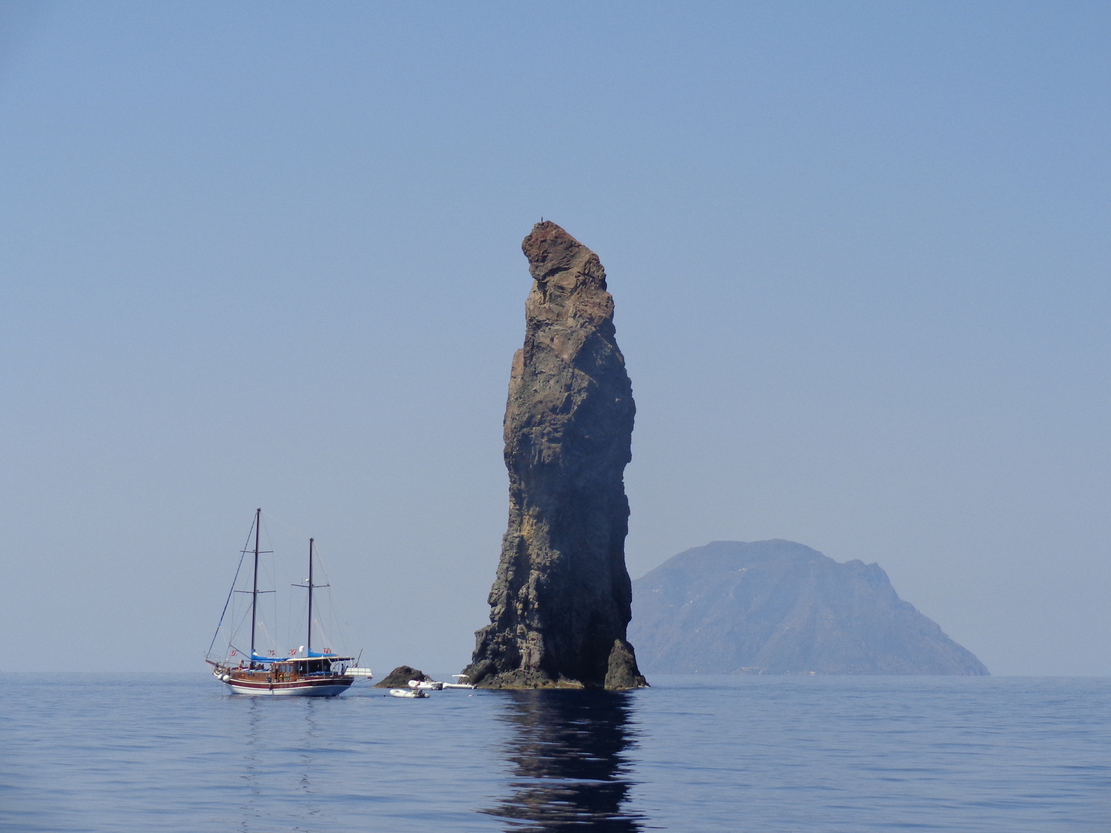 Italian Positano landscape from the sea