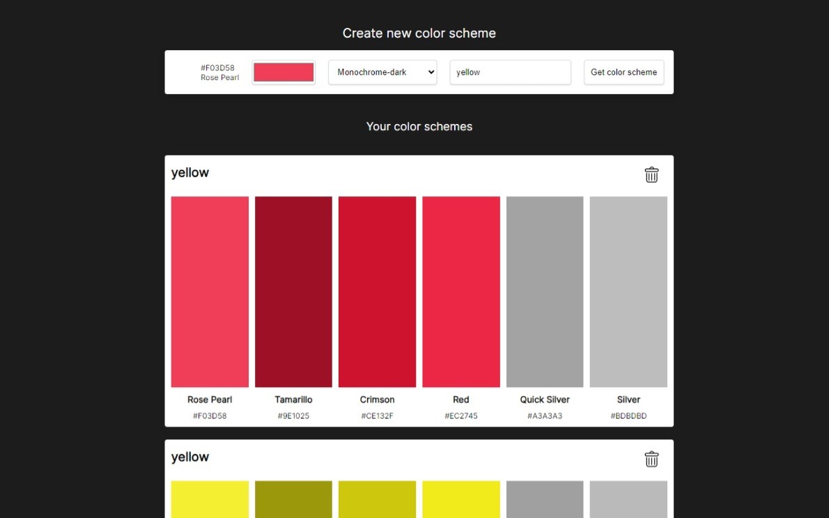 React App Color Scheme Generator