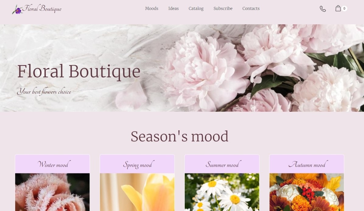 Floral Boutique Landing Page
