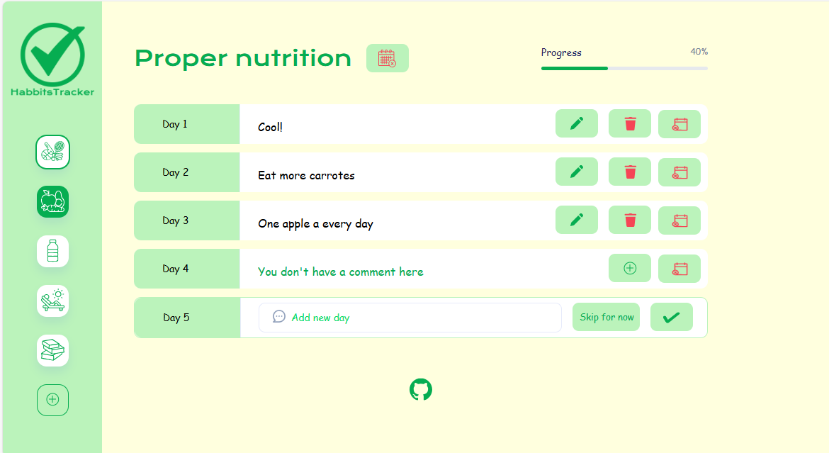Habbits Tracker App